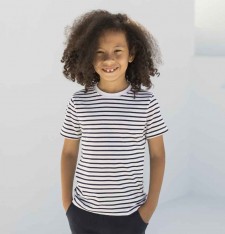 Dziecięca koszulka w paski z krótkimi rękawami