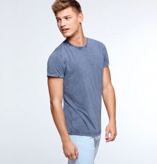 Męski T-shirt Husky z efektem jeansowym