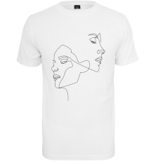 Damski T-shirt z grafiką: 2 twarze 1 linia