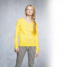 WOMEN'S SHEER LONG SLEEVE SCOOP TEE 399 192