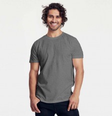 Męski dopasowany T-shirt organiczny