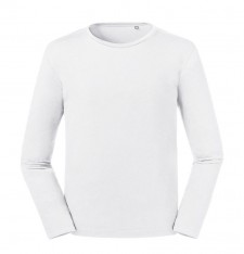Męski T-shirt z bawełny organicznej z długimi rękawami