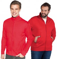Męska bluza na zamek bez kaptura