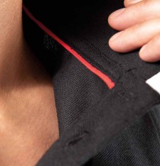 Męskie polo z kontrastowymi żyłkami - pranie 60°C