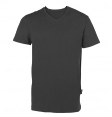 Męski organiczny luksusowy T-shirt V - pranie 60°C