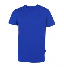 Męski organiczny luksusowy T-shirt V - pranie 60°C