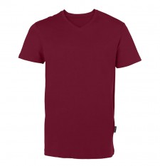 Męski organiczny luksusowy T-shirt V - pranie 60°C