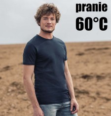 Męski luksusowy T-shirt organiczny - pranie 60°C