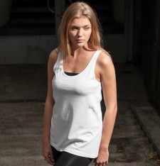 Długi swobodny tank damski (rozmiary: 2XL, 3XL, 4XL, 5XL)