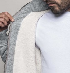 Męska ciepła bluza z kapturem i podszewką Sherpa