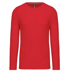 Męski dopasowany T-shirt z długimi rękawami