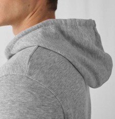 Męska rozpinana bluza organiczna z kapturem
