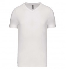 Męski dopasowany T-shirt V
