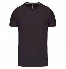Męski dopasowany T-shirt V