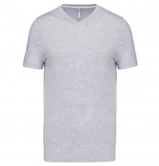 Męski dopasowany T-shirt V