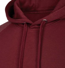 Męska bluza bejsbolowa z kapturem bez kieszeni
