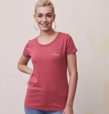 Damski T-shirt z małym nadrukiem Fruit Of The Loom®