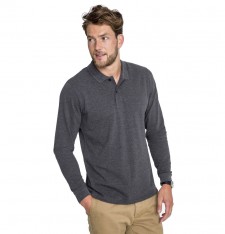 Męskie polo Perfect z długimi rękawami (rozmiary: 3XL, 4XL)