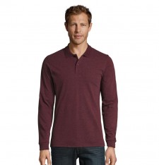 Męskie polo Perfect z długimi rękawami (rozmiary: 3XL, 4XL)