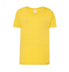 Męski T-shirt z dekoltem w serek