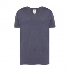 Męski T-shirt z dekoltem w serek