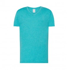 Męski T-shirt z dekoltem w serek
