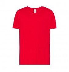 Męski T-shirt z dekoltem w serek
