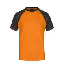 Męski T-shirt bejsbolowy z ozdobnymi szwami