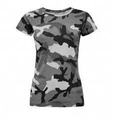 Damski T-shirt kamuflaż