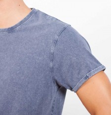Męski T-shirt Husky z efektem jeansowym