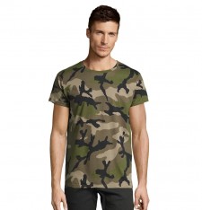 Męski T-shirt kamuflaż