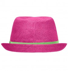 Kolorowy kapelusz słomkowy trilby