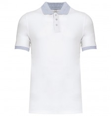 Męskie lekkie polo ringer