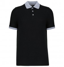 Męskie lekkie polo ringer