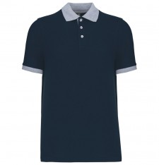 Męskie lekkie polo ringer