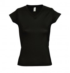 T-shirt damski z dekoltem w serek Moon