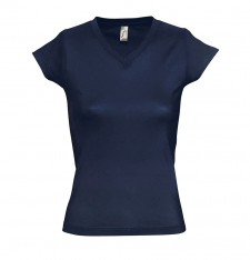 T-shirt damski z dekoltem w serek Moon