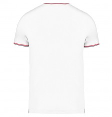 Męski T-shirt piqué w serek