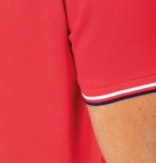 Męski T-shirt piqué w serek