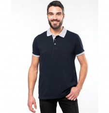 Męskie lekkie polo ringer