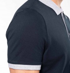 Męskie lekkie polo ringer