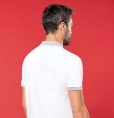Męskie lekkie polo ringer