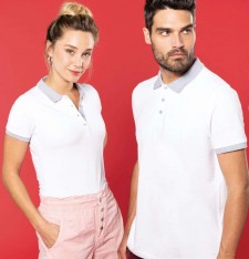 Męskie lekkie polo ringer