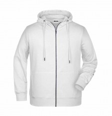 Męska organiczna rozpinana bluza z kapturem