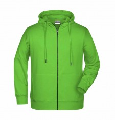 Męska organiczna rozpinana bluza z kapturem
