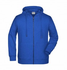 Męska organiczna rozpinana bluza z kapturem