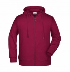Męska organiczna rozpinana bluza z kapturem