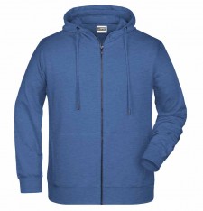 Męska organiczna rozpinana bluza z kapturem