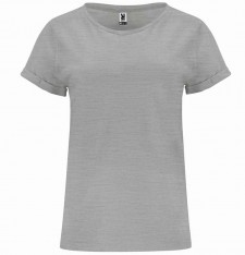 Damski T-shirt z podwiniętymi rękawami