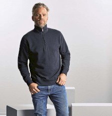 Męska bluza z krótkim zamkiem